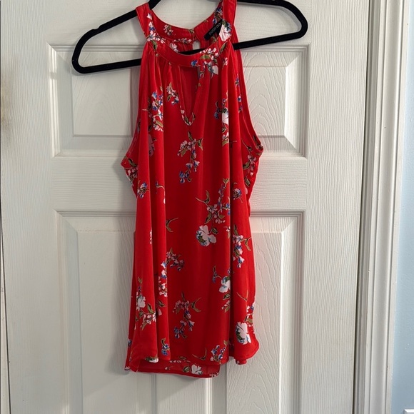 Papermoon Tops - Paper moon Floral Redish/Pink Women's Top - Size L